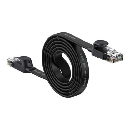 Baseus Netzwerkkabel High Speed (CAT6) von RJ45 (Flachkabel) 1 Gbps, 2m Schwarz (WKJS000101) - Image 3
