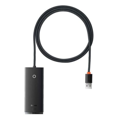Baseus HUB Lite Series Adapter (USB-A auf 4xUSB-A 3.0 5Gb/s) Schwarz (WKQX030101) - Image 3