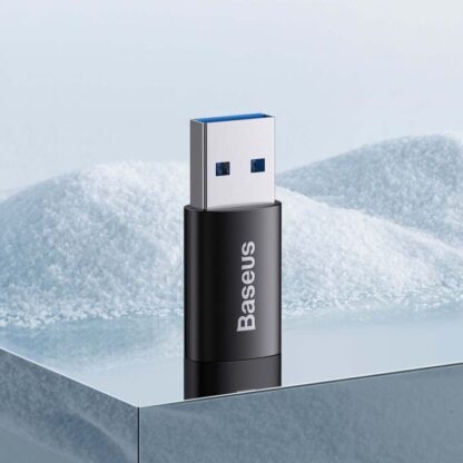 Baseus Konverter Ingenuity Series Mini OTG Adapter USB-A 3.1 Stecker auf Typ-C Buchse Schwarz (ZJJQ000101) - Image 15