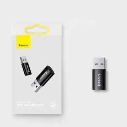 Baseus Adapter Ingenuity Serie Mini OTG Adapter USB-A 3.1 Stecker zu Typ-C Buchse Blau (ZJJQ000103). - Image 2