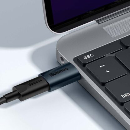 Baseus Adapter Ingenuity Serie Mini OTG Adapter USB-A 3.1 Stecker zu Typ-C Buchse Blau (ZJJQ000103). - Image 5