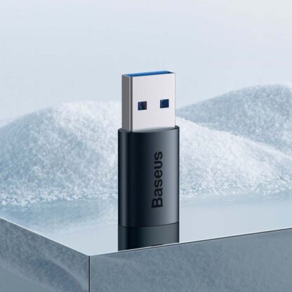 Baseus Adapter Ingenuity Serie Mini OTG Adapter USB-A 3.1 Stecker zu Typ-C Buchse Blau (ZJJQ000103). - Image 15