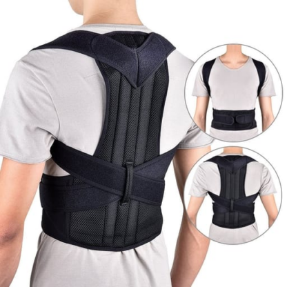 Geradehalter Haltungstrainer Rücken- & Schulterstütze, Unisex, Grau - Image 3