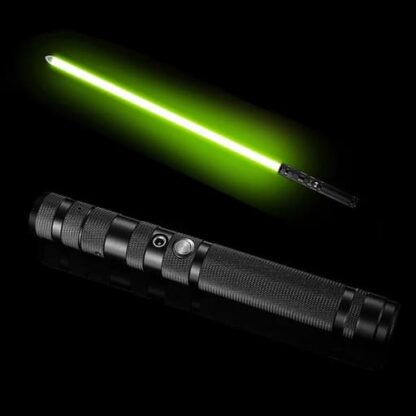 Laser Schwert Spielzeug LED Lichtschwert mit Farben / Geräuschen – Schwarz - Image 3