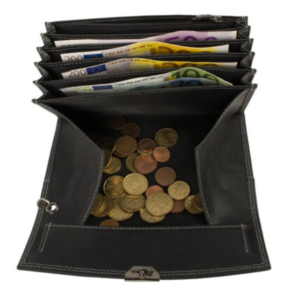 Profi KELLNER PORTEMONNAIE Geldbörse inkl. Kellnerholster aus Echtleder SCHWARZ - Image 3