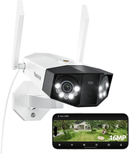 Reolink Duo 3 WiFi 16MP Überwachungskamera mit 180° Panoramablick