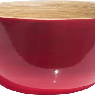 Schüssel Bamboo kirschrot 15 cm Ideal für Müsli, Salate oder Snacks