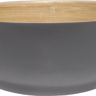 Schüssel Bamboo natural Mattgrau 15 cm Perfekt für das Servieren von Salaten, Snacks und Beilagen.