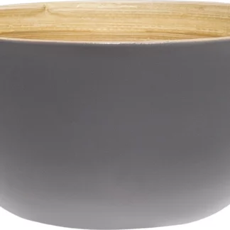 Schüssel Bamboo natural Mattgrau 16 cm Perfekt für das Servieren von Salaten, Snacks und Beilagen.