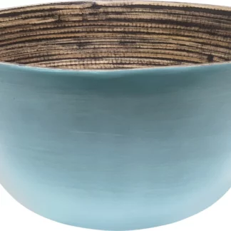Schüssel Bamboo natural Matttürkis 25 cm Perfekt für einen natürlichen Touch in Ihrem Zuhause
