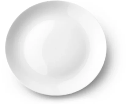 Teller tief Bolonia weiss 19.10 cm Perfekt für Desserts und kleine Speisen