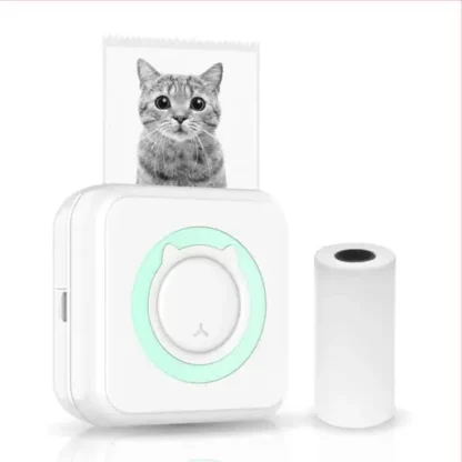 Tragbarer Sofortbild Smartphone Drucker für iOS/Android – Weiss/Türkis - Image 3
