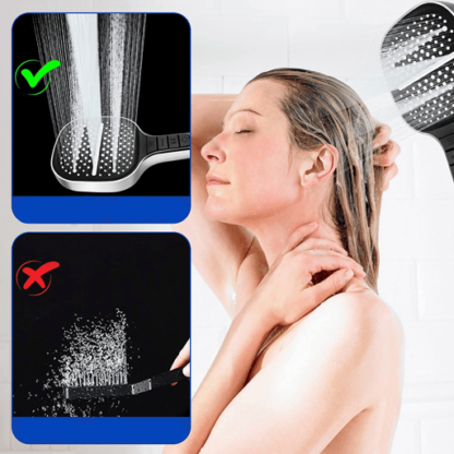 Universal Duschkopf Hand Brause Massage Hochdruck Düse mit 3 Strahlarten - Image 3