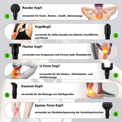 Massage Pistole Elektronische Muskel Massagegerät + LED Anzeige - Image 3
