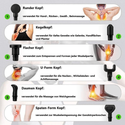 Massage Pistole Elektronische Muskel Massagegerät + LED Anzeige - Image 3
