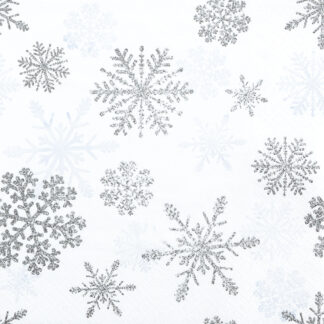 Servietten Weihnachten " Eisblumen"