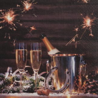 Servietten  " Champagner-Glück"