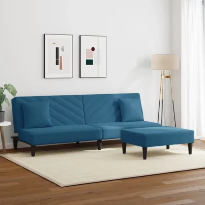 2-tlg. Sofagarnitur mit Kissen - Image 3