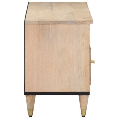 TV-Schrank 100x33x46 cm Massivholz Mango - Image 4