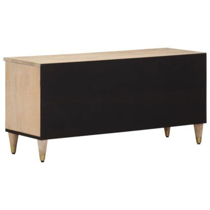 TV-Schrank 100x33x46 cm Massivholz Mango - Image 5