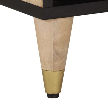 TV-Schrank 100x33x46 cm Massivholz Mango - Image 9