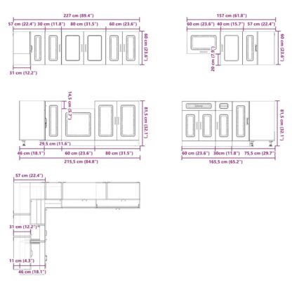 11-tlg. Küchenschrank-Set - Image 9