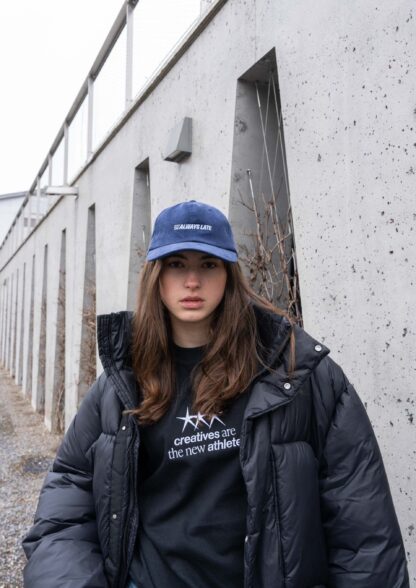 "Always Late" Courdroy Cap - Image 8