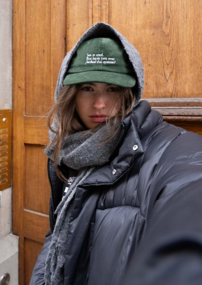 "F the System" Courdroy Cap - Image 6