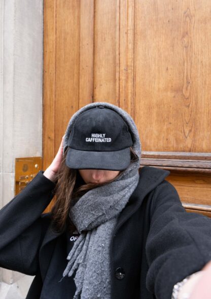 "Highly Caffeinated" Courdroy Cap - Image 8