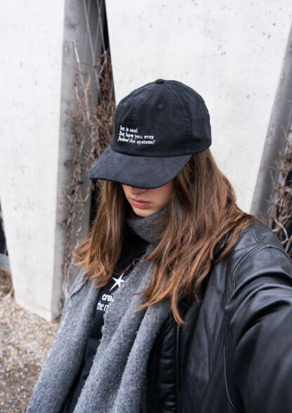 "F the System" Courdroy Cap - Image 10