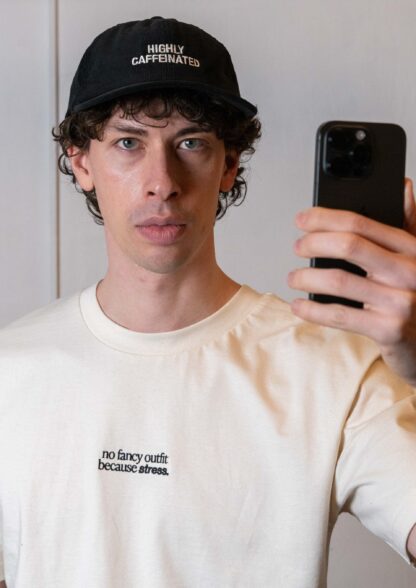 "Highly Caffeinated" Courdroy Cap - Image 5