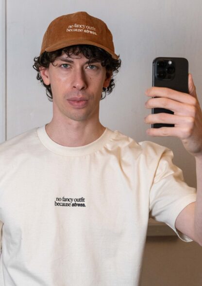 "No Fancy Outfit" Courdroy Cap - Image 7