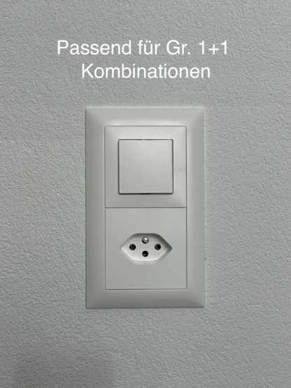 Shelly BLU Wall Switch 4 Halterung mit CH Feller EDIZIO due 3er Rahmen - Image 3