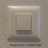 Shelly BLU Wall Switch 4 Halterung für CH Feller EDIZIO due 1er Rahmen