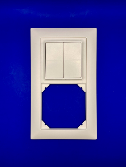 Shelly BLU Wall Switch 4 Halterung mit CH Feller EDIZIO due 2er Rahmen - Image 8