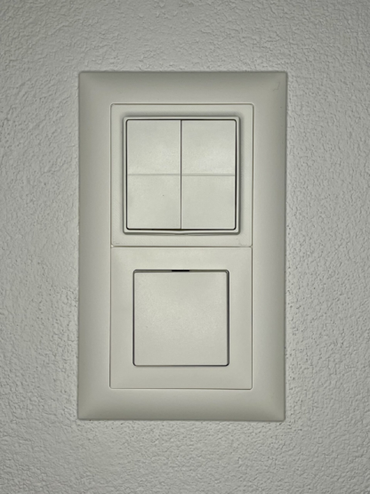 Shelly BLU Wall Switch 4 Halterung mit CH Feller EDIZIO due 2er Rahmen - Image 6