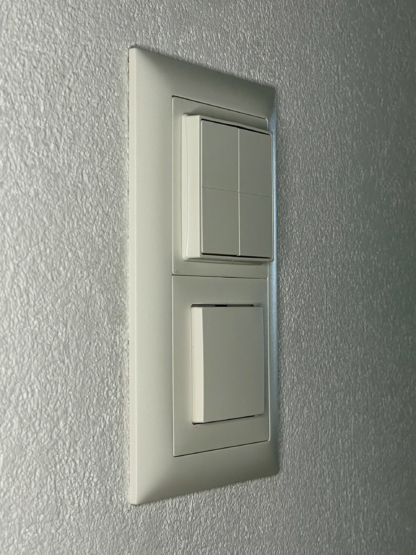 Shelly BLU Wall Switch 4 Halterung mit CH Feller EDIZIO due 2er Rahmen - Image 7
