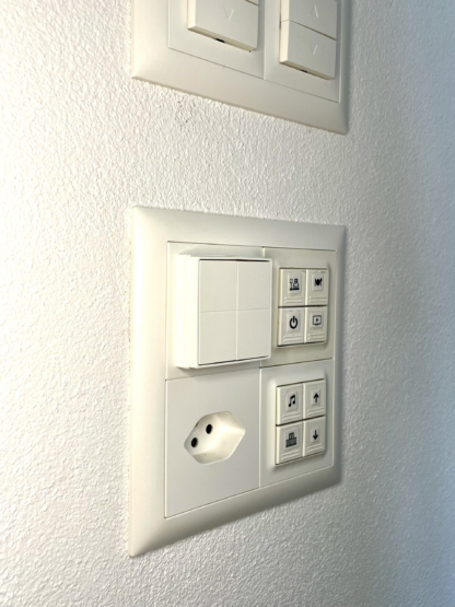 Shelly BLU Wall Switch 4 Halterung für CH Feller EDIZIOdue 1er Blindabdeckungen - Image 6