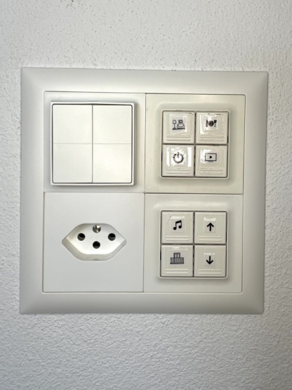 Shelly BLU Wall Switch 4 Halterung für CH Feller EDIZIOdue 1er Blindabdeckungen - Image 9
