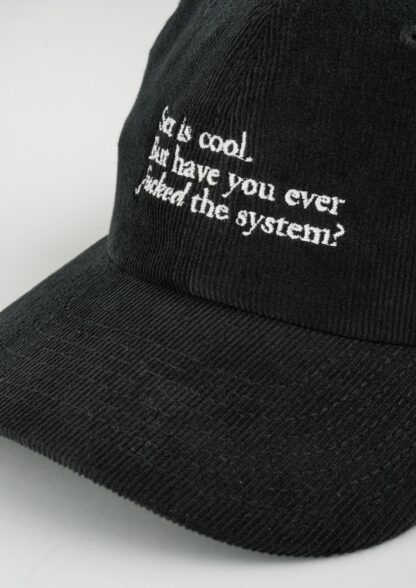 "F the System" Courdroy Cap - Image 3