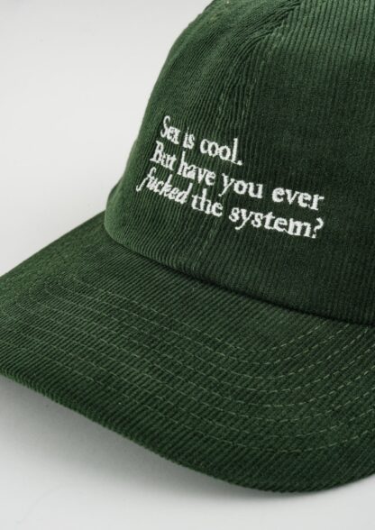 "F the System" Courdroy Cap - Image 5