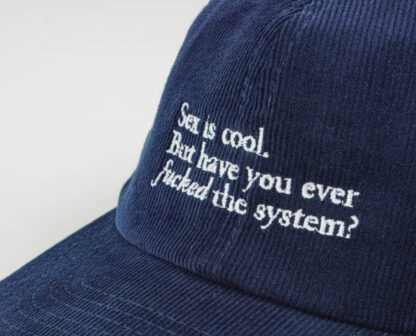 "F the System" Courdroy Cap - Image 9
