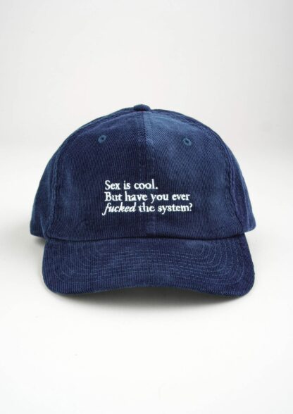 "F the System" Courdroy Cap - Image 8