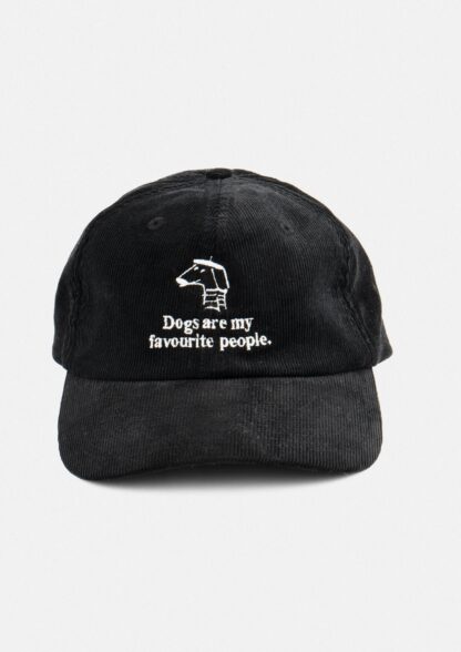 «Dogs are my favourite people» Courdroy Cap - Image 3