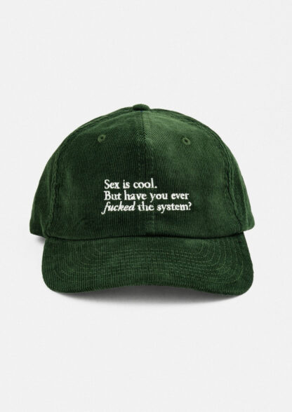 "F the System" Courdroy Cap - Image 4