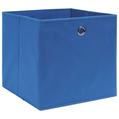 Aufbewahrungsboxen 4 Stk. Blau 32x32x32 cm Stoff - Image 2