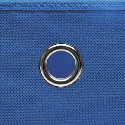 Aufbewahrungsboxen 4 Stk. Blau 32x32x32 cm Stoff - Image 4