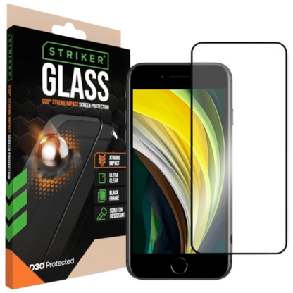 Striker D3O Gehärtetes Glass Edge To Edge Displayschutzfolie Apple iPhone 7/8/SE 2020/2022