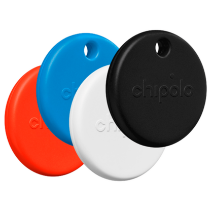 Chipolo POP Schwarz/Weiß/Rot/Blau - 4-Pack