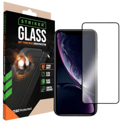 Striker D3O Gehärtetes Glass Edge To Edge Displayschutzfolie Apple iPhone XR/11